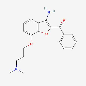 (3-Amino-7-(3-(dimethylamino)propoxy)benzofuran-2-yl)(phenyl)methanone