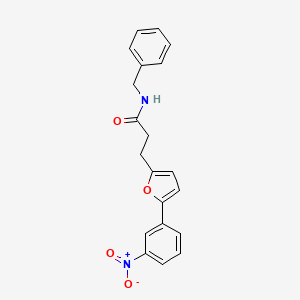 N-Benzyl-3-(5-(3-nitrophenyl)furan-2-yl)propanamide