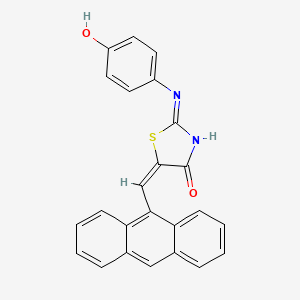 5-(9-Anthrylmethylene)-2-[(4-hydroxyphenyl)imino]-1,3-thiazolidin-4-one