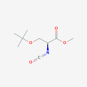 molecular formula C9H15NO4 B119428 Methyl (S)-(+)-2-Isocyanato-3-tert-butoxypropionate CAS No. 145080-94-0