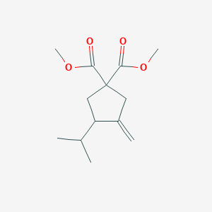 Dimethyl 3-isopropyl-4-methylene-1,1-cyclopentanedicarboxylate