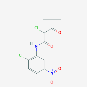 2-chloro-N-(2-chloro-5-nitrophenyl)-4,4-dimethyl-3-oxopentanamide