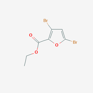 molecular formula C7H6Br2O3 B11942929 Ethyl 3,5-dibromofuran-2-carboxylate 