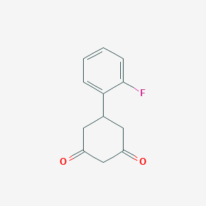 molecular formula C12H11FO2 B011943 5-(2-氟苯基)环己烷-1,3-二酮 CAS No. 102821-72-7