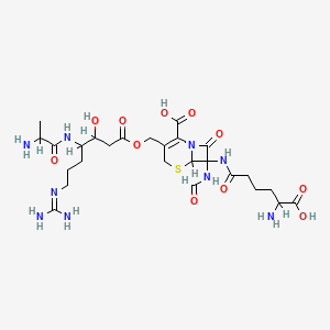 molecular formula C26H41N9O11S B1194306 几丁质分解素 A CAS No. 95041-98-8