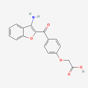 (4-((3-Amino-1-benzofuran-2-YL)carbonyl)phenoxy)acetic acid