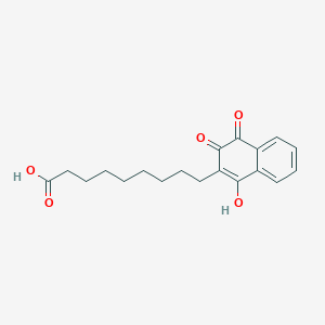 9-(3-Hydroxy-1,4-dioxo-1,4-dihydro-2-naphthalenyl)nonanoic acid