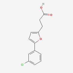 3-(5-(3-Chlorophenyl)-2-furyl)propanoic acid