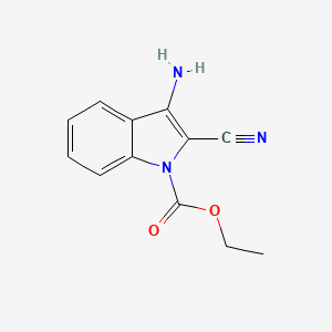 Ethyl 3-amino-2-cyano-1H-indole-1-carboxylate