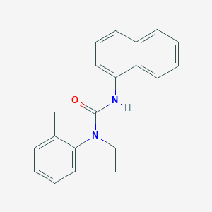 molecular formula C20H20N2O B11943288 N-ethyl-N-(2-methylphenyl)-N'-(1-naphthyl)urea CAS No. 110244-35-4