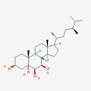 molecular formula C28H50O4 B1194330 5α-麦角甾烷-3β,5,6β,7β-四醇 CAS No. 80525-48-0