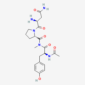 molecular formula C21H29N5O6 B1194332 Acetyl-asparaginyl-prolyl-methyltyrosinamide CAS No. 82867-71-8