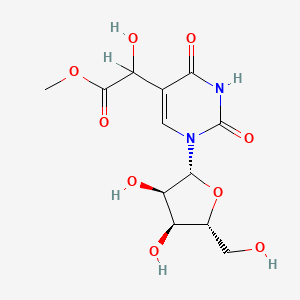 molecular formula C12H16N2O9 B1194341 Chmu-methyl ester CAS No. 89665-83-8