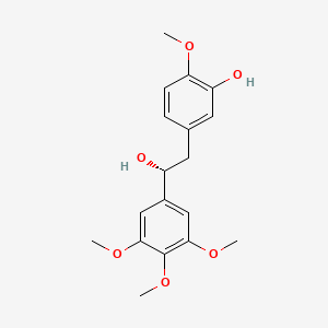 molecular formula C18H22O6 B1194345 Combretastatin CAS No. 82855-09-2