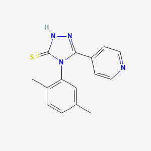 molecular formula C15H14N4S B1194350 4-(2,5-dimethylphenyl)-3-pyridin-4-yl-1H-1,2,4-triazole-5-thione 