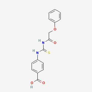 4-{[(Phenoxyacetyl)carbamothioyl]amino}benzoic acid