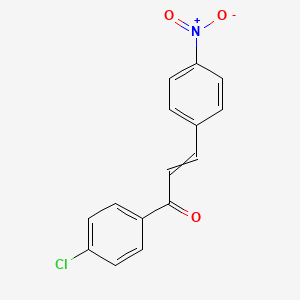 molecular formula C15H10ClNO3 B1194361 1-(4-Chlorophenyl)-3-(4-nitrophenyl)prop-2-en-1-one 