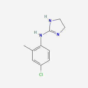 molecular formula C10H12ClN3 B1194365 2-(2-Methyl-4-chlorophenylamino)-2-imidazoline CAS No. 4201-26-7