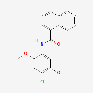 N-(4-chloro-2,5-dimethoxyphenyl)naphthalene-1-carboxamide