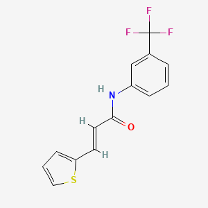 molecular formula C14H10F3NOS B11943872 3-(2-Thienyl)-N-(3-(trifluoromethyl)phenyl)-2-propenamide CAS No. 853347-85-0