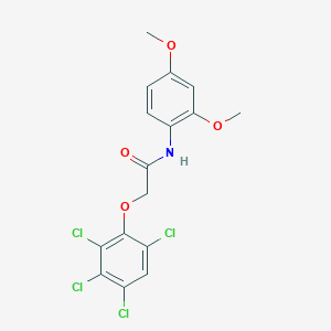 N-(2,4-dimethoxyphenyl)-2-(2,3,4,6-tetrachlorophenoxy)acetamide