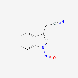 B1194388 1-Nitrosoindole-3-acetonitrile CAS No. 97672-08-7
