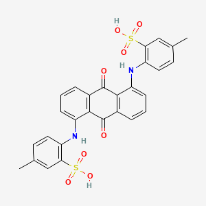 molecular formula C28H22N2O8S2 B1194392 蒽醌紫 CAS No. 117-04-4