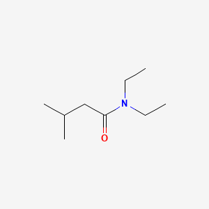 molecular formula C9H19NO B1194395 异戊酰二乙酰胺 CAS No. 533-32-4