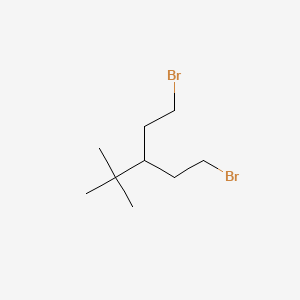 1-Bromo-3-(2-bromoethyl)-4,4-dimethylpentane