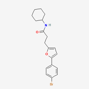 3-(5-(4-Bromophenyl)-2-furyl)-N-cyclohexylpropanamide