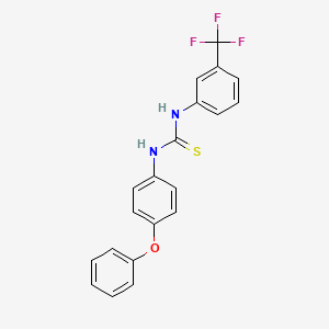 1-(4-Phenoxyphenyl)-3-[3-(trifluoromethyl)phenyl]thiourea