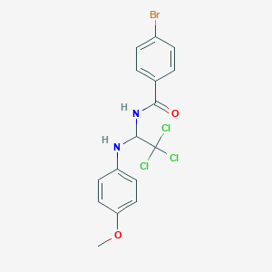 4-bromo-N-{2,2,2-trichloro-1-[(4-methoxyphenyl)amino]ethyl}benzamide