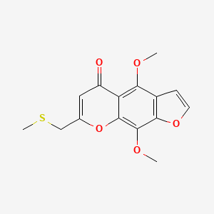 molecular formula C15H14O5S B1194402 Timefurone CAS No. 76301-19-4
