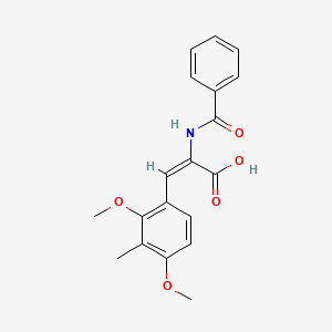 (2E)-2-(benzoylamino)-3-(2,4-dimethoxy-3-methylphenyl)-2-propenoic acid