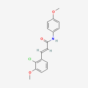 3-(2-Chloro-3-methoxyphenyl)-N-(4-methoxyphenyl)-2-propenamide