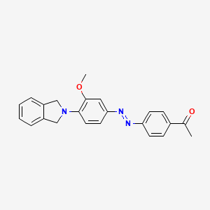 1-(4-{(E)-[4-(1,3-dihydro-2H-isoindol-2-yl)-3-methoxyphenyl]diazenyl}phenyl)ethanone