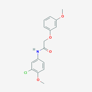 N-(3-chloro-4-methoxyphenyl)-2-(3-methoxyphenoxy)acetamide