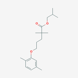 molecular formula C19H30O3 B119442 异丁基5-(2,5-二甲基苯氧基)-2,2-二甲基戊酸酯 CAS No. 149105-26-0