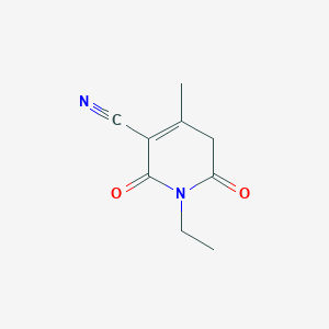 1-Ethyl-1,2,5,6-tetrahydro-4-methyl-2,6-dioxo-3-pyridinecarbonitrile