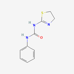 molecular formula C10H11N3OS B1194424 1-(4,5-二氢噻唑-2-基)-3-苯基脲 