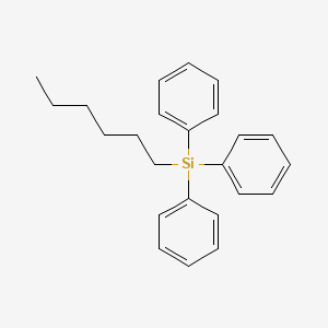 molecular formula C24H28Si B11944261 Hexyltriphenylsilane 