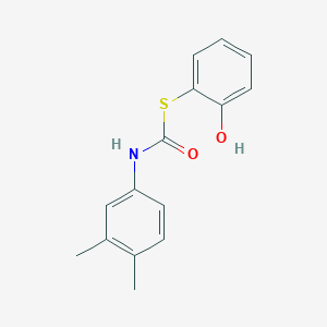 molecular formula C15H15NO2S B11944276 S-(2-Hydroxyphenyl) N-(3,4-xylyl)thiocarbamate CAS No. 63746-94-1