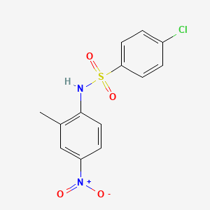 4-chloro-N-(2-methyl-4-nitrophenyl)benzenesulfonamide