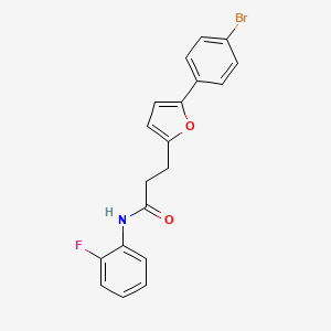 3-(5-(4-Bromophenyl)-2-furyl)-N-(2-fluorophenyl)propanamide