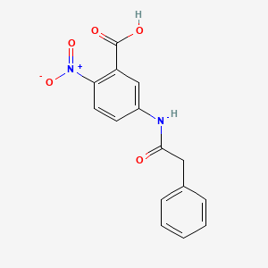 molecular formula C15H12N2O5 B1194464 2-硝基-5-[(苯乙酰)氨基]苯甲酸 CAS No. 52033-70-2