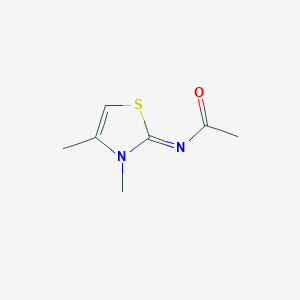 N-(3,4-Dimethyl-4-thiazolin-2-ylidene)acetamide