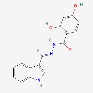 N'-((1H-Indol-3-yl)methylene)-2,4-dihydroxybenzohydrazide