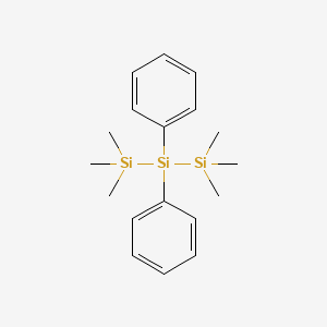 Trisilane, 1,1,1,3,3,3-hexamethyl-2,2-diphenyl-