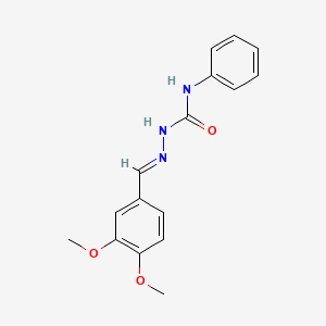 (2E)-2-(3,4-dimethoxybenzylidene)-N-phenylhydrazinecarboxamide