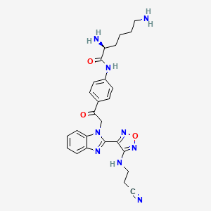 molecular formula C26H31Cl2N9O3 B1194490 利沙凡布林 CAS No. 1263384-43-5